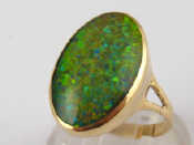 Appraisal: A carat gold opal doublet ring size P gms