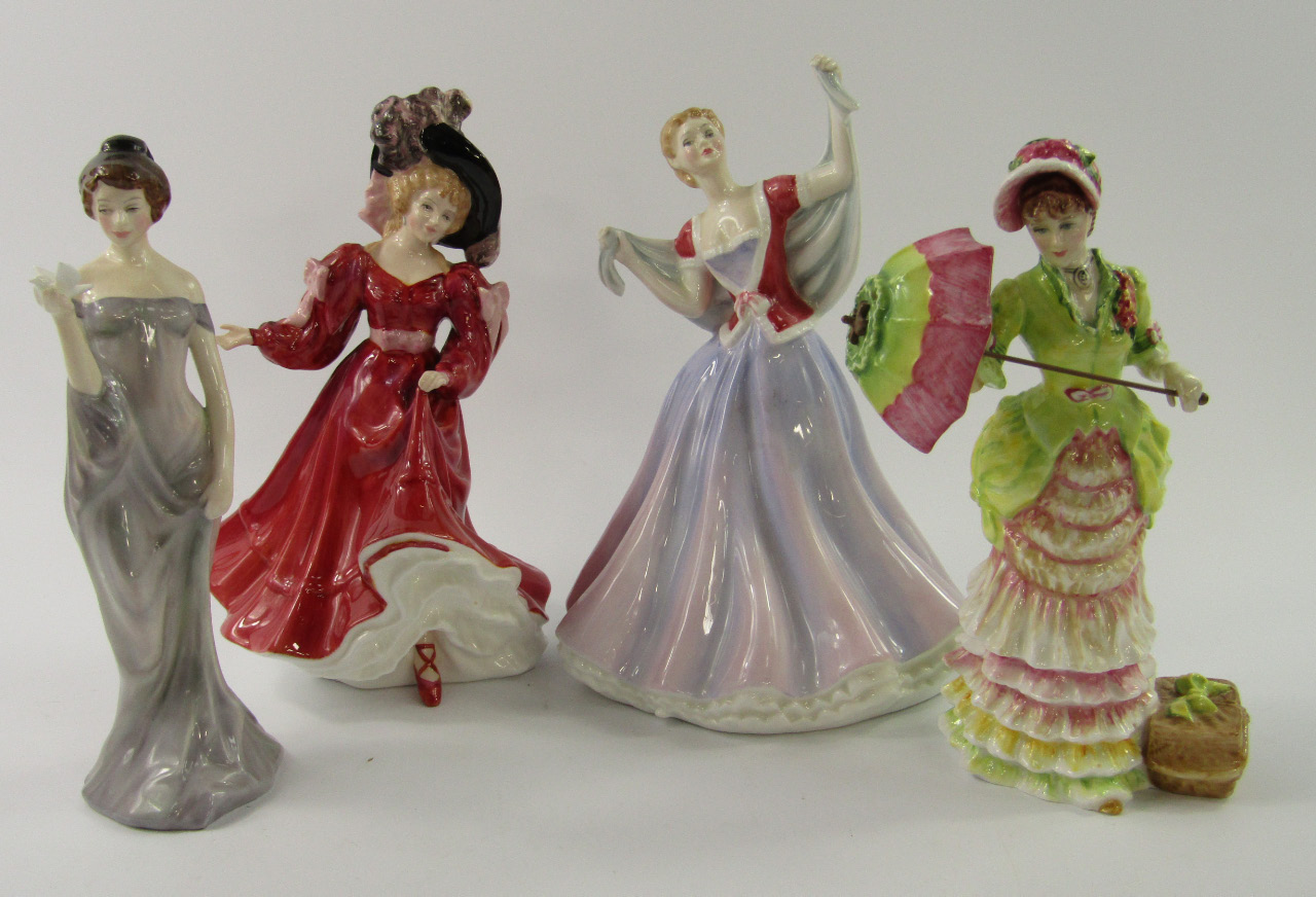 Appraisal: Four Royal Doulton figures comprising June HN Patricia HN Henley