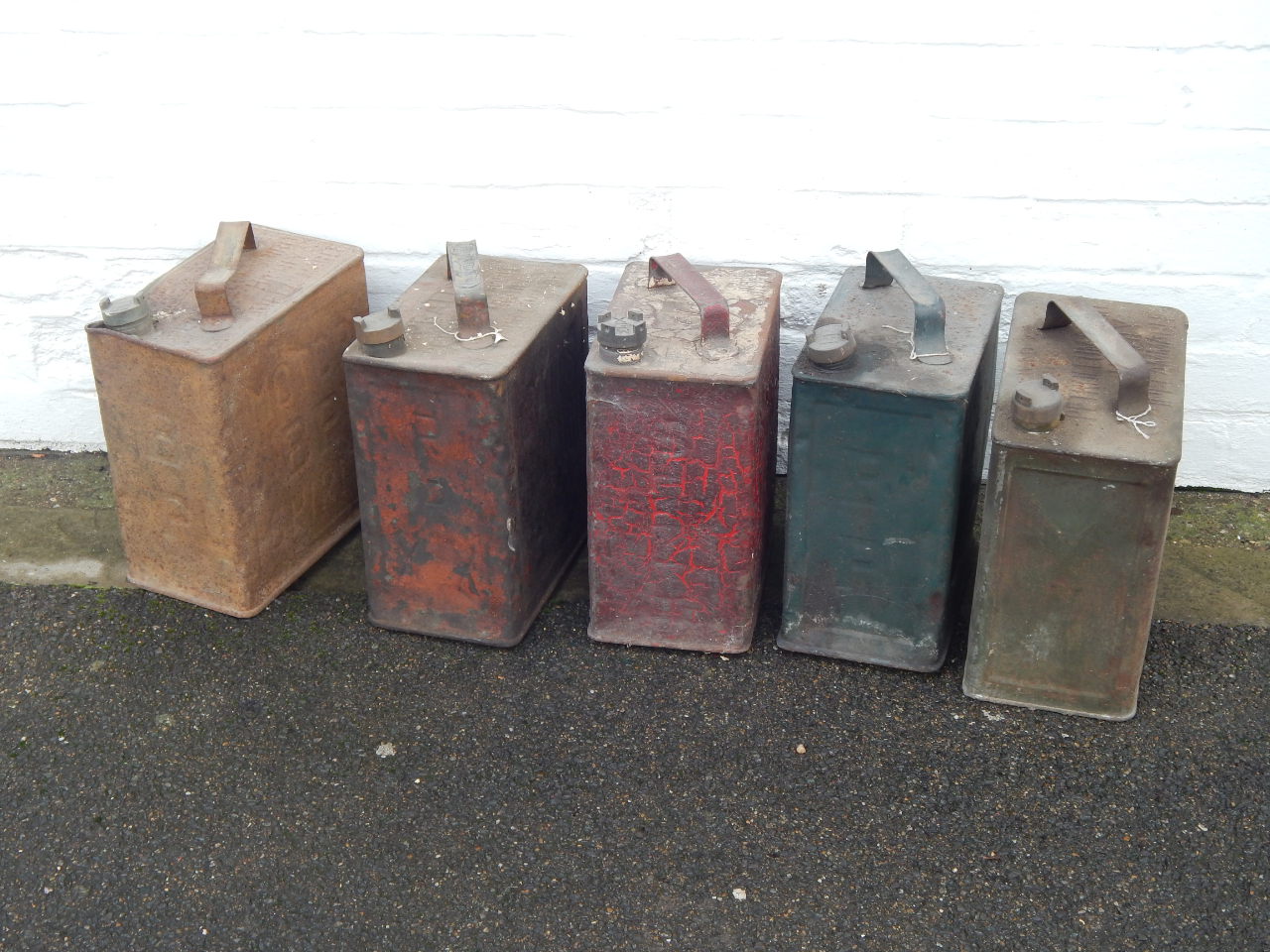 Appraisal: A military issue petrol can Pratt's petrol can Shell Mex