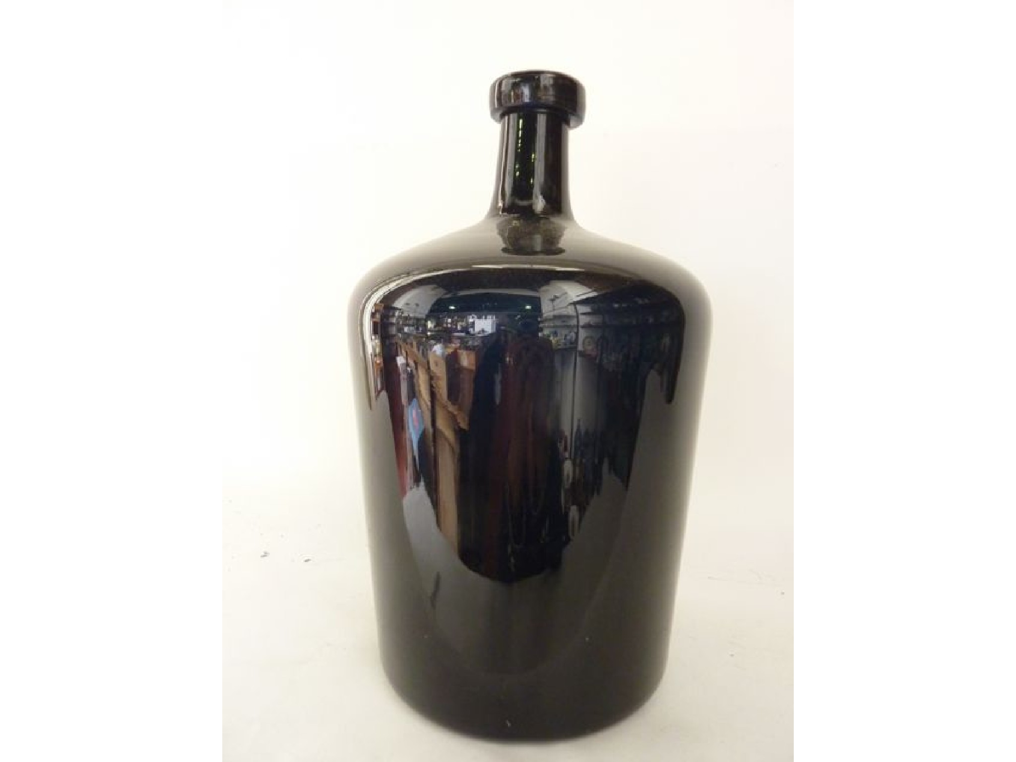 Appraisal: A substantial cobalt blue th century style glass bottle the