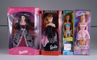 Appraisal: LOT OF BARBIES WITH ORIGINAL BOXES Lot includes Prince Ken