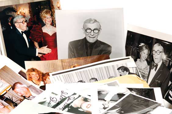 Appraisal: PHOTOS OF GEORGE BURNS FRIENDS Approx black and white and