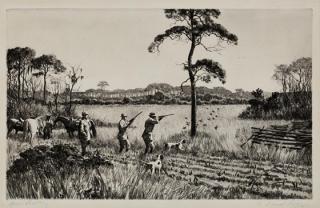 Appraisal: Aiden Lassell Ripley - Quail Shootingsigned A Lassell Ripley lower