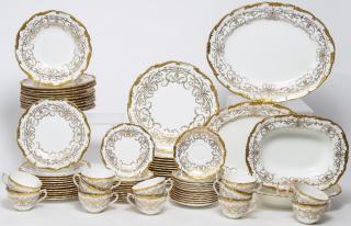 Appraisal: Coalport English Porcelain Dinner Service for Coalport English porcelain Anniversary