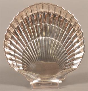 Appraisal: Gorham Sterling Silver Shell Shaped Tray troy ozs w