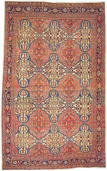 Appraisal: A Sultanabad carpet Central Persia late th century size approximately