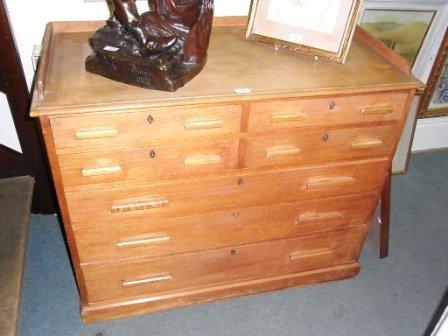 Appraisal: A HEAL SONS OF LONDON PINE CHEST of four short