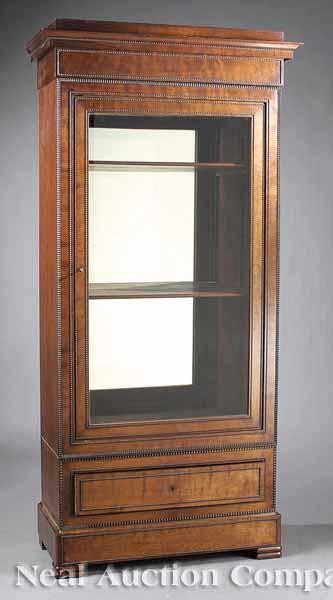 Appraisal: A Louis Philippe Mahogany Display Cabinet th c the stepped