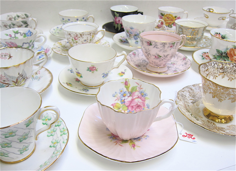 Appraisal: COLLECTION OF TWENTY CHINA CUP AND SAUCERS consisting of Royal