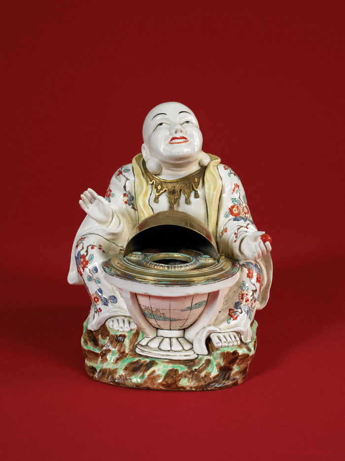 Appraisal: LARGE SAMSON PORCELAIN INK STAND IN THE FORM OF A