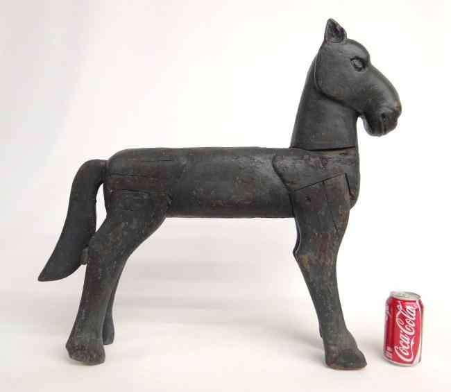 Appraisal: Scarce late th c young child's carousel camel attr to