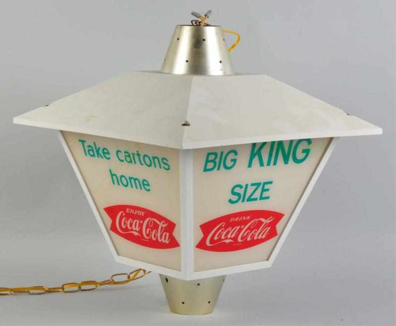 Appraisal: Plastic Glass Coca-Cola Lantern Light s Does not have a