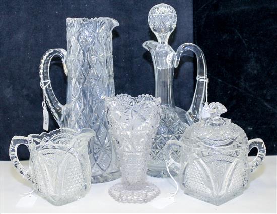 Appraisal: Sale Lot A Collection of Cut Glass Serving Articles th