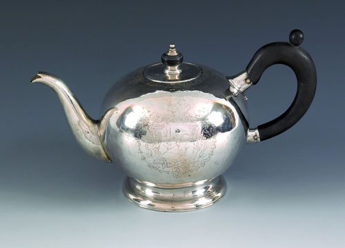 Appraisal: Hartford Connecticut silver teapot ca bearing the touch of John