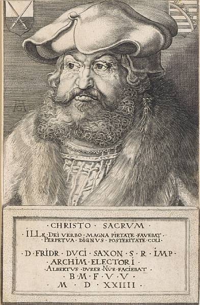 Appraisal: Albrecht D rer Frederick the Wise Elector of Saxony B