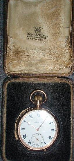 Appraisal: A ct gold cased pocket watch fitted a Swiss jewel