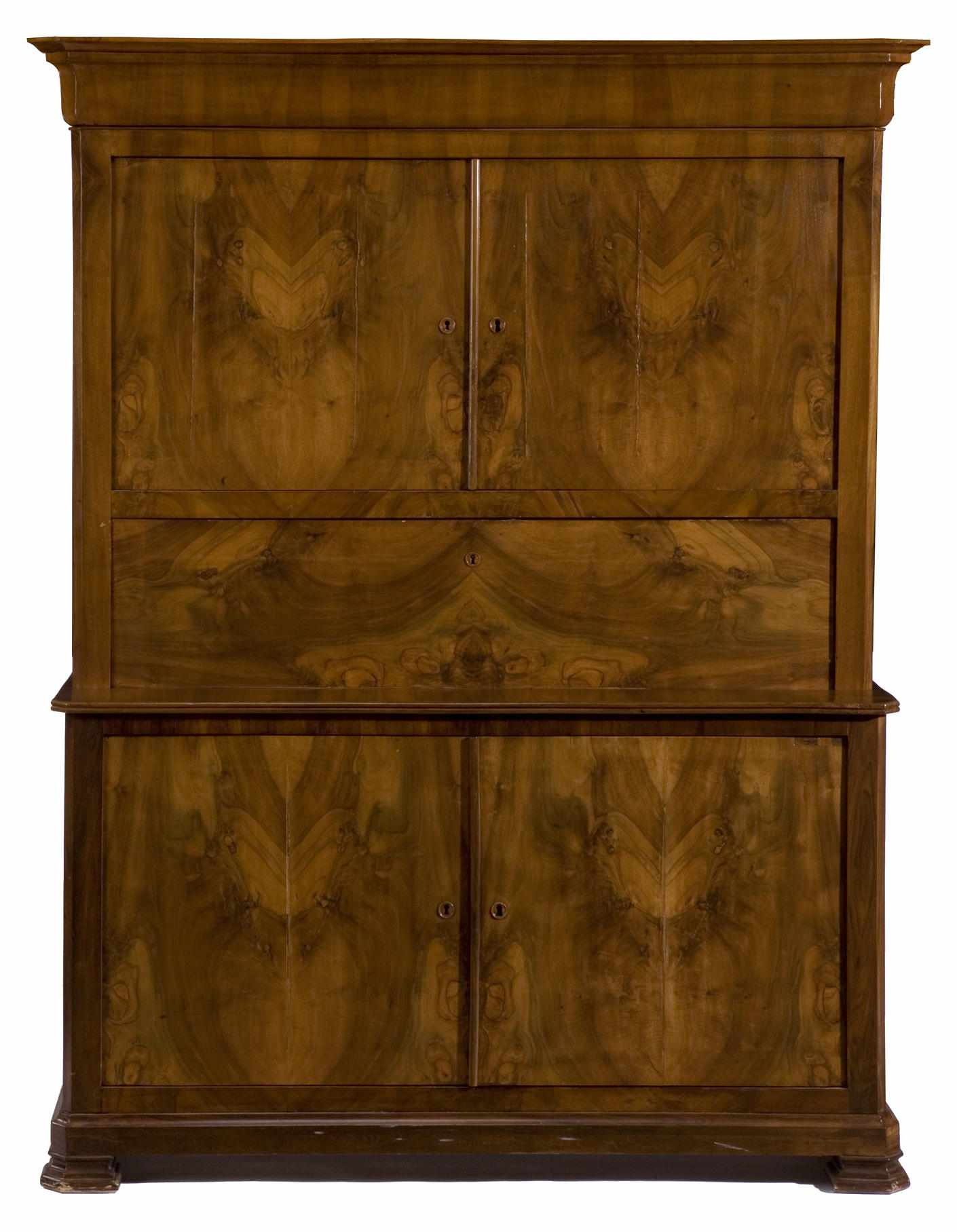 Appraisal: A Louis Philippe style walnut buffet circa height in width