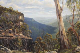 Appraisal: Ronald Peters Australia st C Landscape of Morton National Park