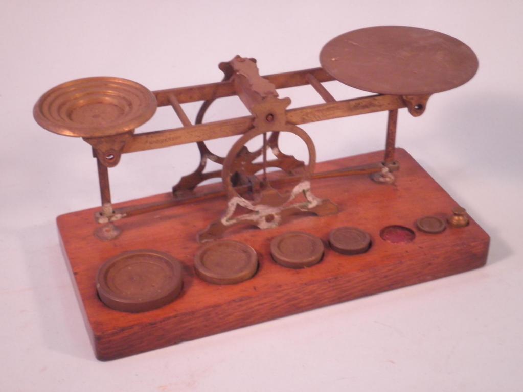 Appraisal: A set of Victorian brass letter scales by Sampson Mordan