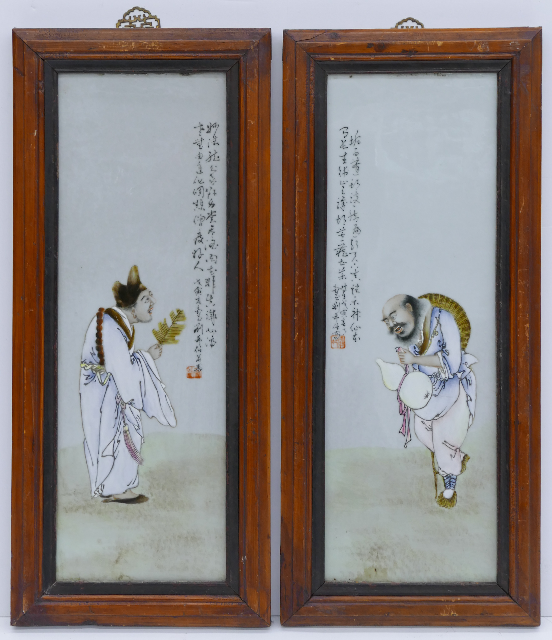 Appraisal: Attributed to Liu Xiren - Chinese Pair of Republic Porcelain