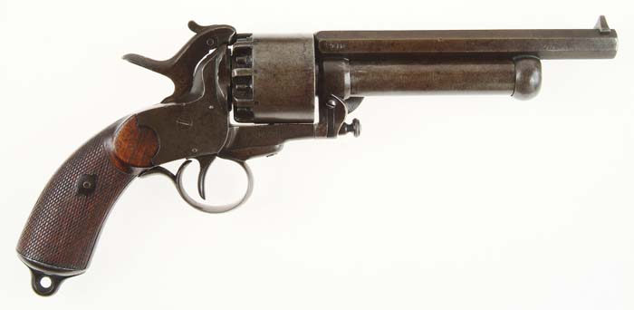 Appraisal: CONFEDERATE LEMAT GIRARD LONDON MADE GRAPESHOT PERCUSSION REVOLVER Cal mm