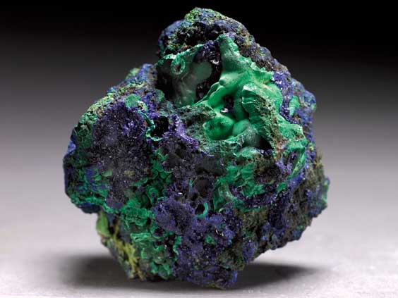 Appraisal: AZURITE MALACHITE SPECIMEN Bisbee Arizona Finding azurite and malachite together