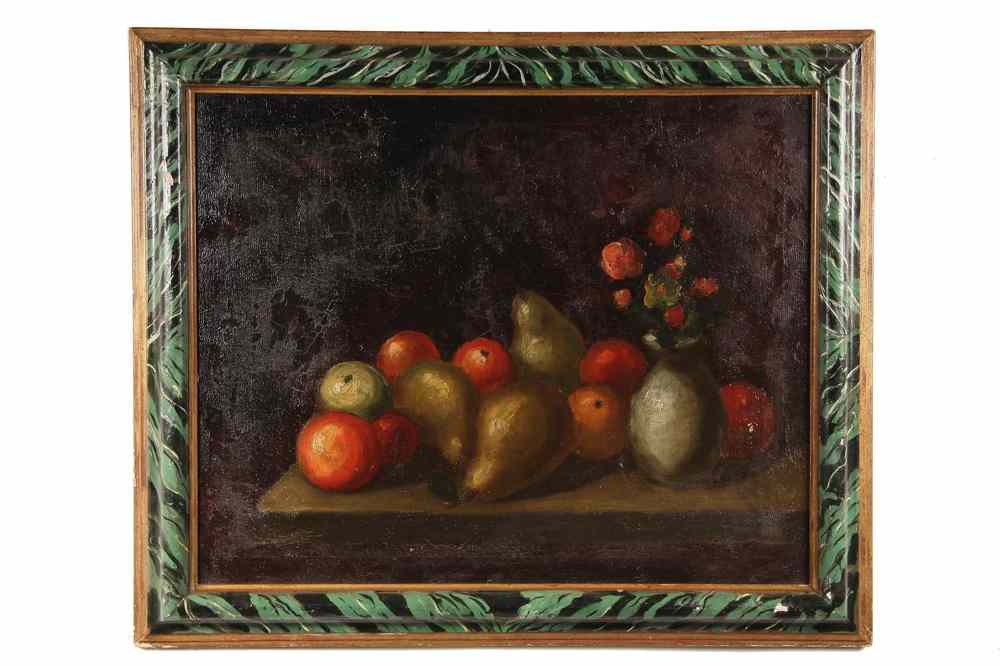 Appraisal: OOC - th c Still Life with Large Pears Around