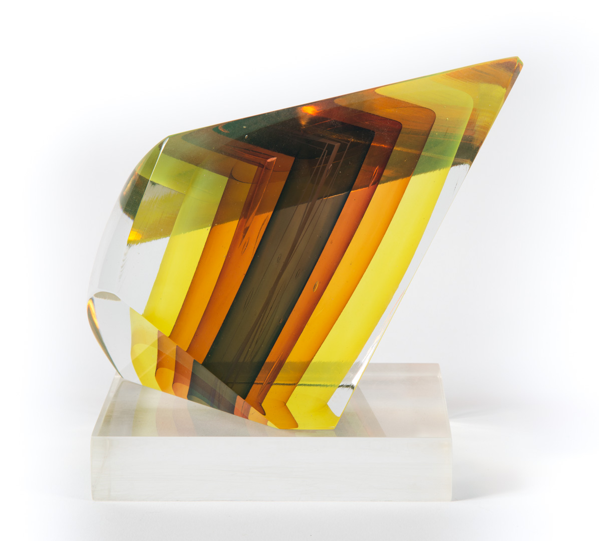 Appraisal: Harvey K Littleton Glass sculpture American - Glass Sculpture in