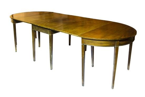 Appraisal: Sale Lot An American Federal Mahogany Dining Table in three