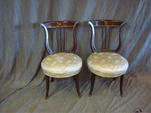 Appraisal: Pair of Neoclassical Style Chairs From a Washington Heights NYC