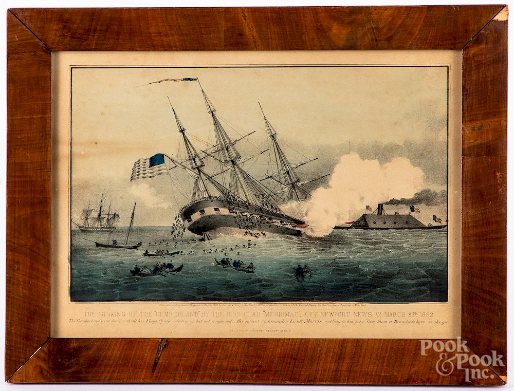 Appraisal: Three nautical color lithographs Exclusive on Bidsquare Three nautical color