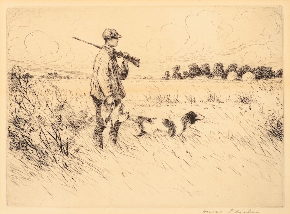 Appraisal: Hans Kleiber Hunting Scenes Exclusive on Bidsquare HANS KLEIBER Hunting