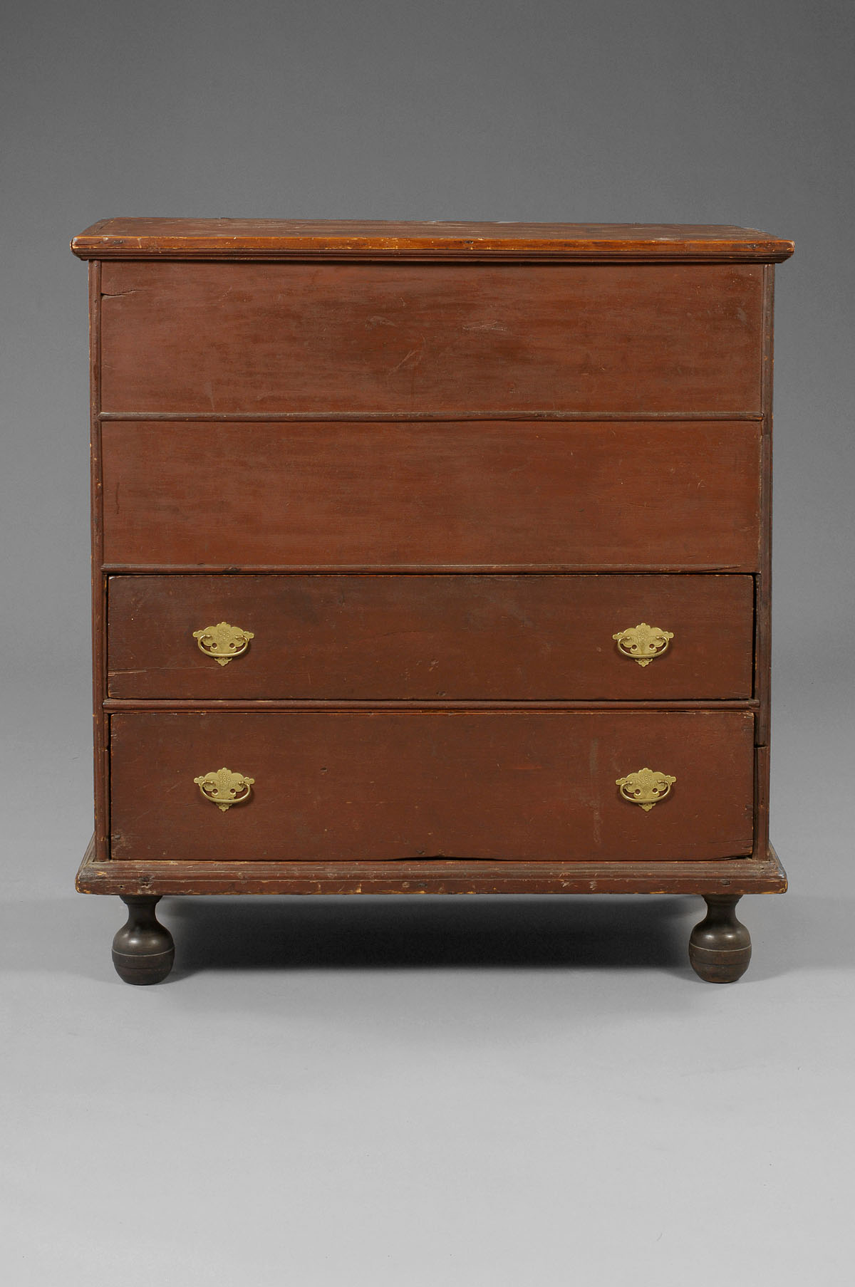 Appraisal: NEW ENGLAND WILLIAM AND MARY PINE TWO DRAWER BLANKET CHEST