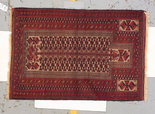 Appraisal: A Belouch rug Northeast Persia Third quarter th Century size