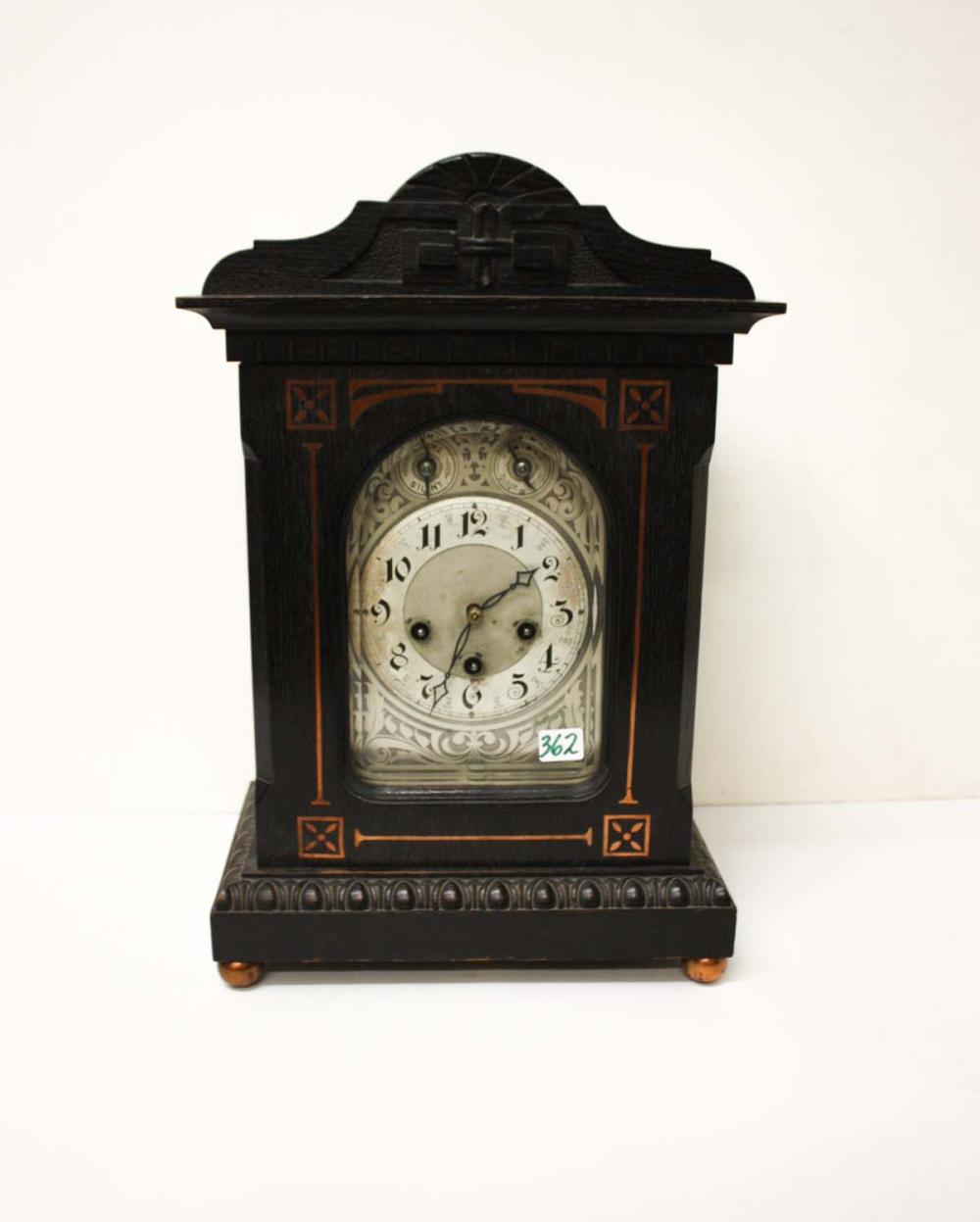 Appraisal: JUNGHANS BRACKET CLOCK Gebr Junghans Uhrenfabrik Black Forest Germany c