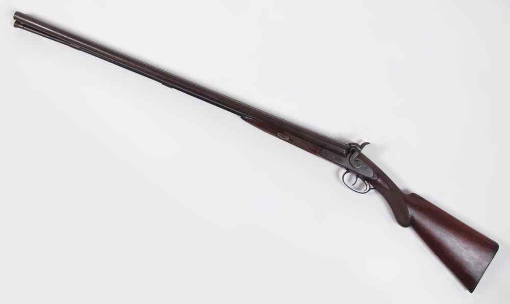 Appraisal: EDWARD MIDDLETON ENGLISH DOUBLE BARREL PERCUSSION SHOTGUN gauge double barrel