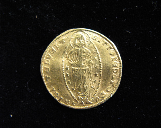 Appraisal: FIFTEENTH CENTURY ITALIAN RENAISSANCE GOLD DUCAT Franceso Foscari period Doge