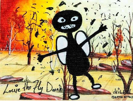 Appraisal: Driller Jet Armstrong Bertie Evans Louie the Fly acrylic on