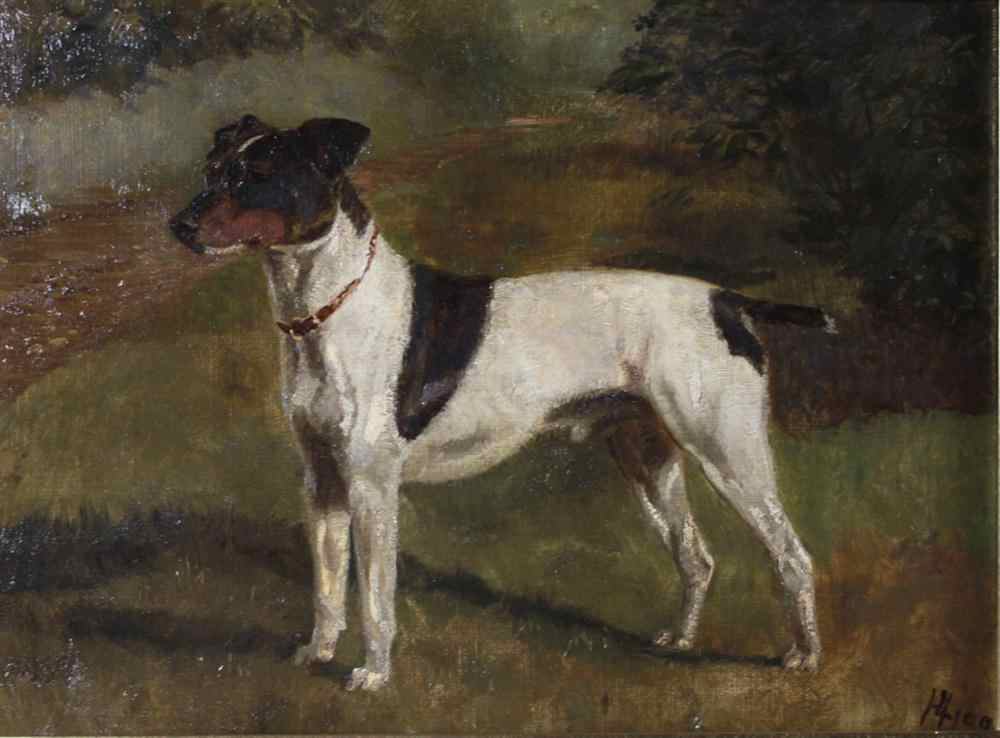 Appraisal: ALFRED CHARLES HAVELL BRITISH - NIPPER Oil on canvas x