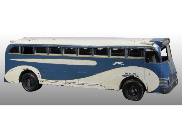 Appraisal: Unusual Cast Metal Promotional Greyhound Bus Description Circa s Greyhounds