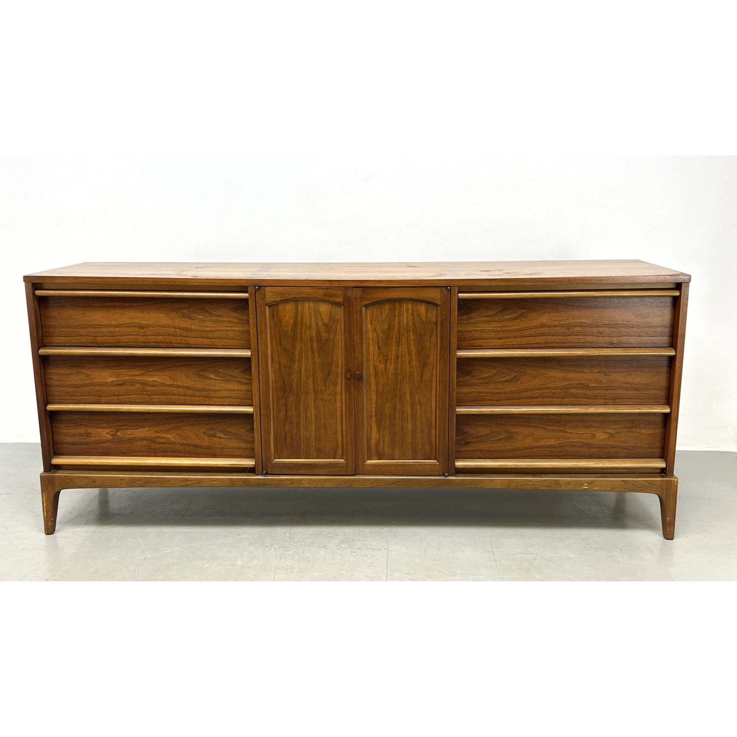 Appraisal: LANE American Modern Credenza Dresser Two center doors have reversible