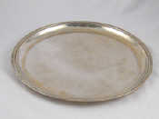 Appraisal: A silver assay round tray cm diameter wt gm