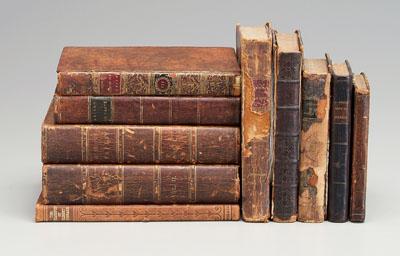 Appraisal: Leather-bound books mixed titles th and th century works by