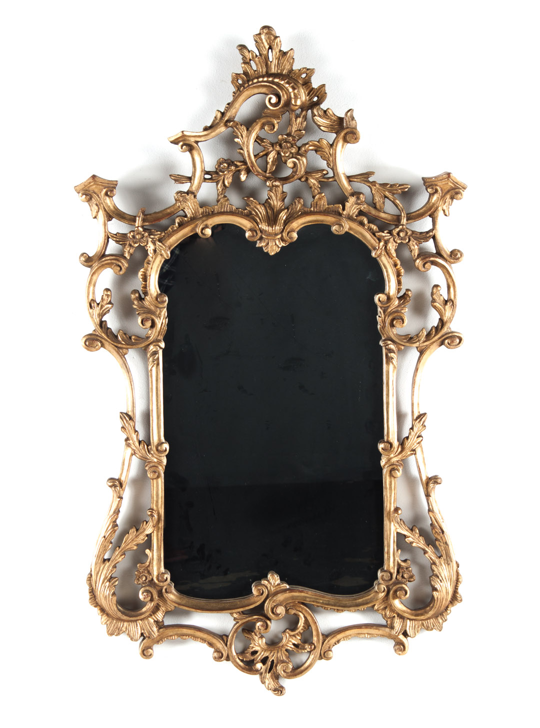 Appraisal: Louis XV style giltwood mirror in L in W Condition