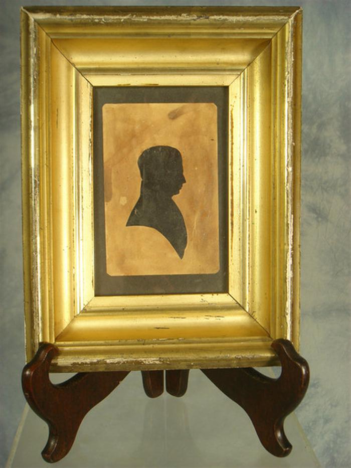 Appraisal: William James Hubard b silhouette of WC Evans MD Cut