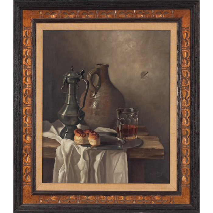 Appraisal: Jan Nagtegaal Dutch - ''Trompe l'oeil '' c oilon canvas