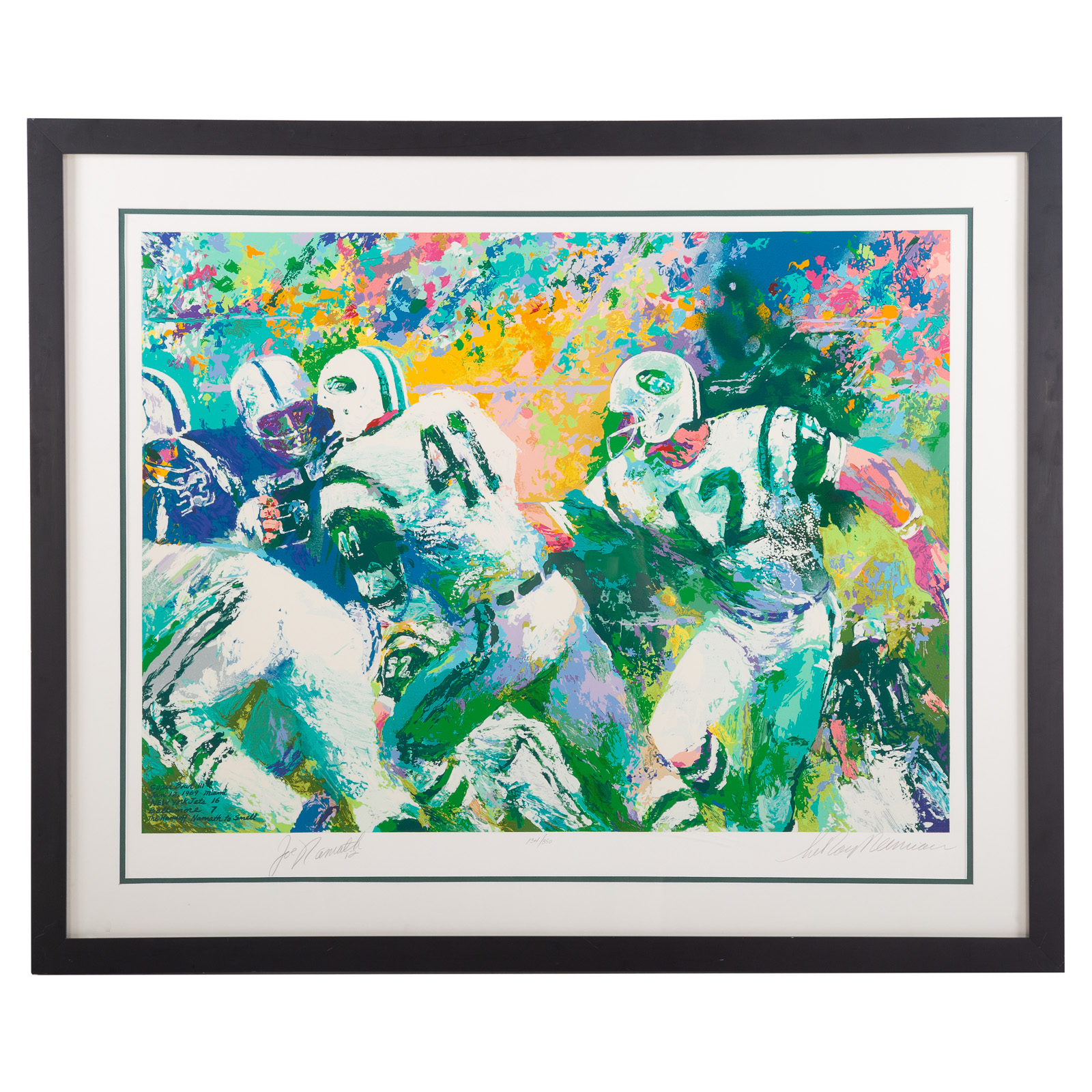 Appraisal: LEROY NEIMAN THE HANDOFF-SUPERBOWL III American - Serigraph in colors