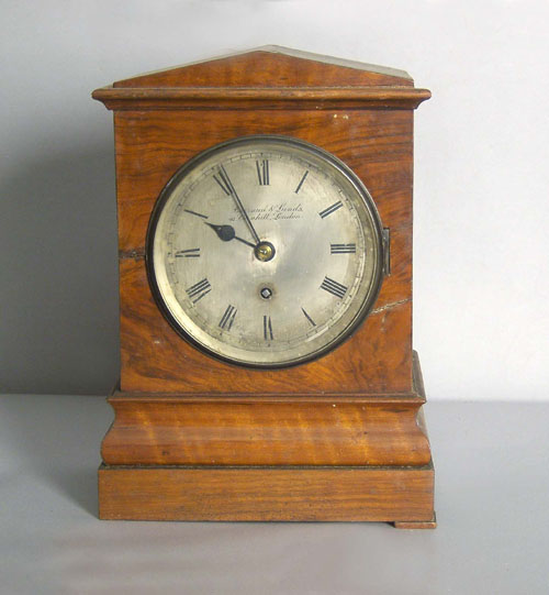 Appraisal: English mantle clock th c by Barraud Lunds h