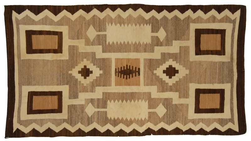 Appraisal: NAVAJO RUG Late th Early th CenturyIn a geometric design