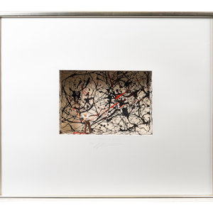 Appraisal: Volker Kuhn German b Jackson Pollock in Action mixed media